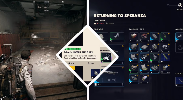 arc raider dam surveillance key